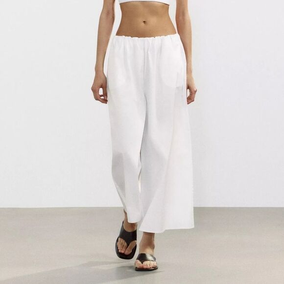 ZARA WHITE CULOTTES - Picture 4 of 11